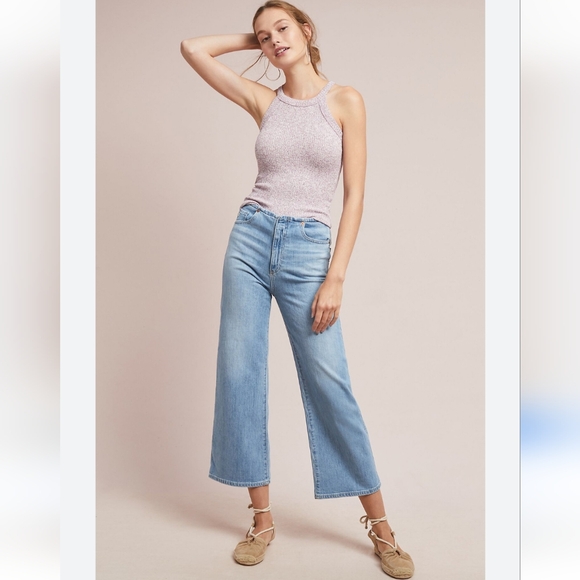 Anthropologie Maeve Harlan Knit Tank Raspberry Size Large - Picture 3 of 11